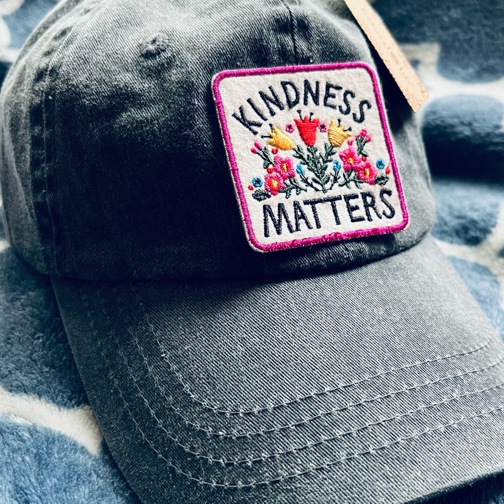Gray Cap with Kindness Matters Patch - Picture 4 of 8